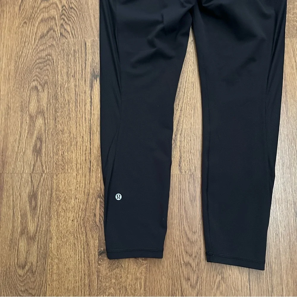 Lululemon Black leggings Everlux and Mesh Super high rise leggings 12 training